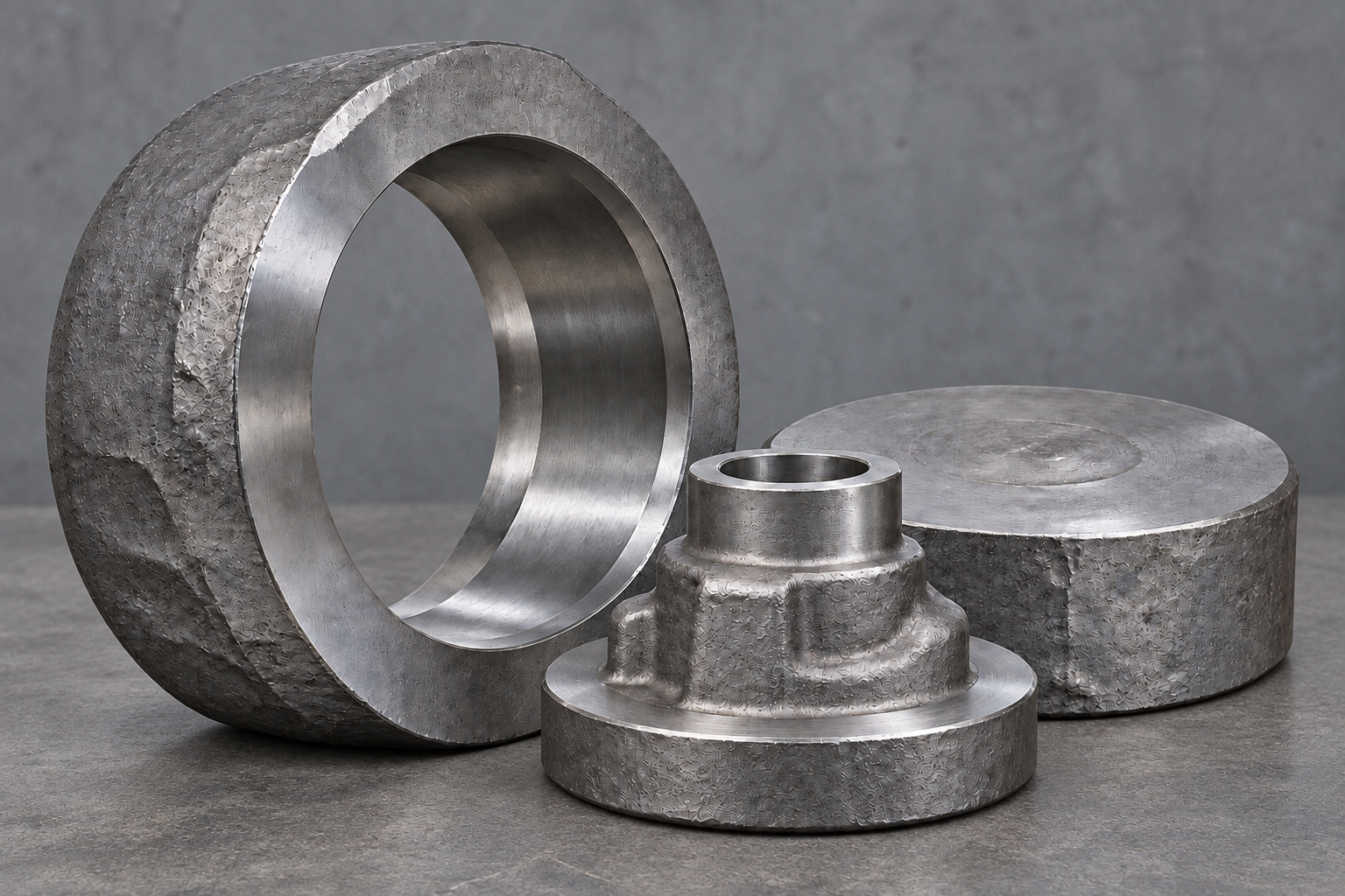 Nickel-alloy ring, disc and ball-valve bonnet forged blanks