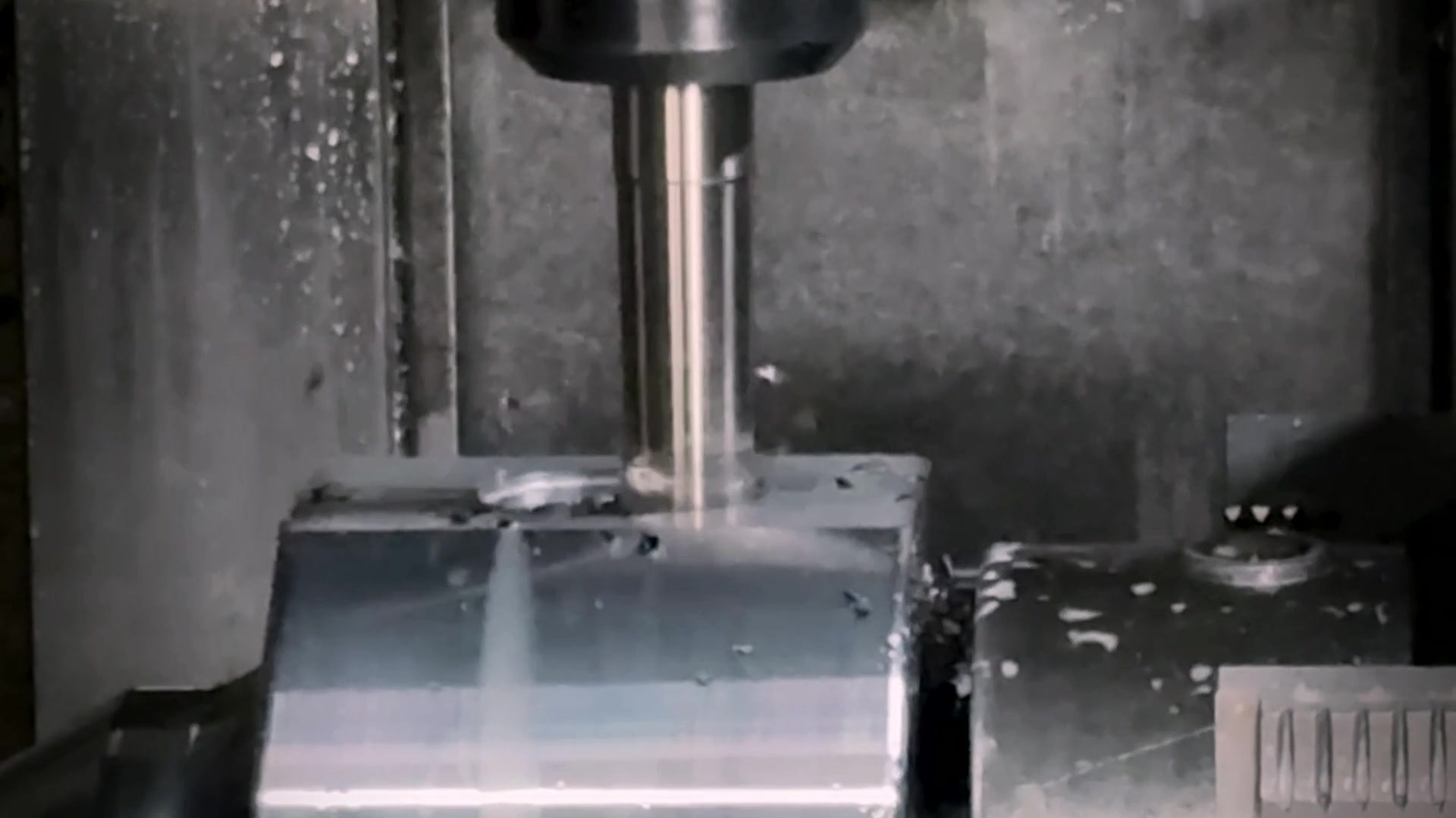 Precision CNC machining in progress